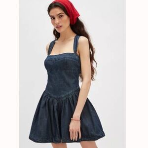 Free People Laurel Denim Mini Dress